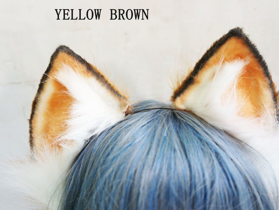 Fluffy Fox Earsfluffy Fox Ears Fox Ear Headband Faux Fur - Etsy