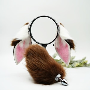 brown lop ears,  Lop  Ears headband, brown lop ears headband, faux fur bunny ears, bunny ears headband,rabbit ears headband, rabbit cosplay