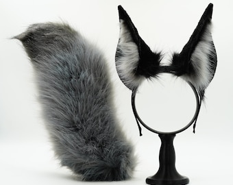 USB charging movable animal ears cosplay ,Faux fur anime ears headband, furears  kemonomimi, catears kitsune,wolf   kitsune anubis ears