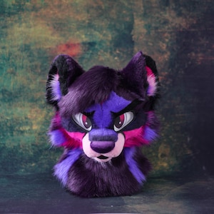 Toony Fursuit Head | Custom Faux Fur Mascot | Furry Convention Costume | Cosplay Accessory