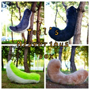 Free shipping! Random Fursuit Tail without stuffing, Furry Convention Custom, fursuit Tail, furry art commission, Fursuit Mysterious box