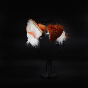 puppy ears, realistic dog ears, faux fur ears, dog ears, fluffy ears, animal ears, ears, cosplay ear,costume ears, anime cosplay
