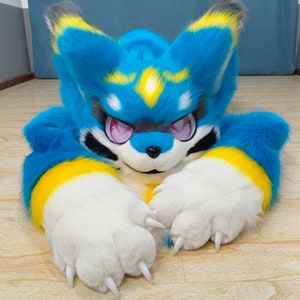 Full Fursurit set kemono, Furry Life, Anthro Suit Unique Costume Cosplay Costume Fursuiting Furry Community Animal Cosplay,for middle size