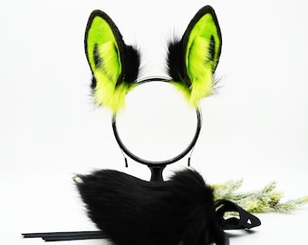 Handmade rabbit  ears, bunny ears, cosplay bunny ears, Black rabbit headband, Halloween cosplay, Halloween ears,  lame Cosplay,game cosplay