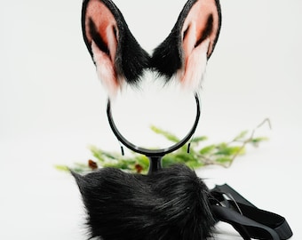 realistic bunny ears, faux fur ears, rabbit ears, fluffy ears, bunny ears, animal ears, ears, cosplay ear,costume ears, anime cosplay, 168