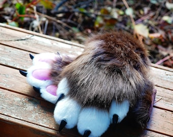 Brown cat paws, Brown fursuit paws, Fursuit gloves, Furry, Fursuit, furry gloves, furry paws, Furry art , ktcatvintage