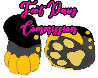 fursuit feet paws, Custom feet paws
