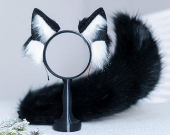 擬人化動物の耳と尻尾｜ティーン向けフェイクファーコスチュームセット｜ファーリーファンダムとコスプレアクセサリー