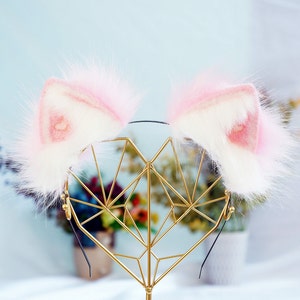 pink cat ear | Cute Feline Cosplay Accessory | Perfect for Parties, Halloween, and Casual Wear