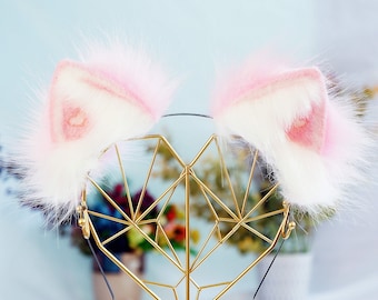 pink cat ear | Cute Feline Cosplay Accessory | Perfect for Parties, Halloween, and Casual Wear