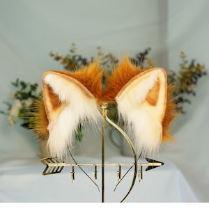 Brown Cat ears headband,  Kitten ears, Costume Cat Ears Headband, Brown Cat Ears, Fx Fur Cat Ears, Neko Ears Headband, Realistic Cat Ears