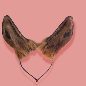 Brown bunny Ears, Cosplay,  Cospaly Ears, Cosplay bunny ears, Animal Ears,Pet Play, Bunny Ears Cosplay, Rabbit Ears, realistic animal ears