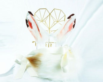 bunny ears rabbit ears cosplay bunny ears cosplay, realistic bunny ears animal ears white bunny ears rabbit ears headband easter bunny