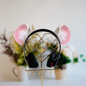 headphone humster ear, kawaii  ears for headphone, headphone accessories, fox ear, Cat Ears Handmade, hamster mimi, headphone accessories