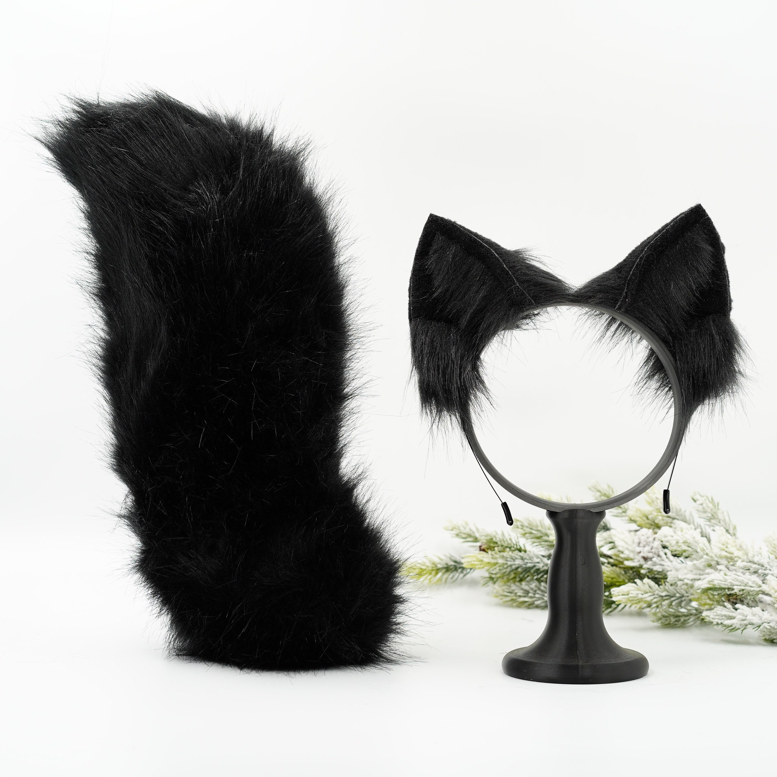 Cerchietto Con Orecchie Di Volpe/gatto/lupo E Campanelli - Fatto A Mano, Regolabile, Per Cosplay E Feste