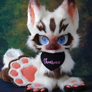 Custom Fursuit Partial - Professional Animal Costume Head Paws Tail, Theatre Performance Gear, Mascot Quality Furry Character Suit