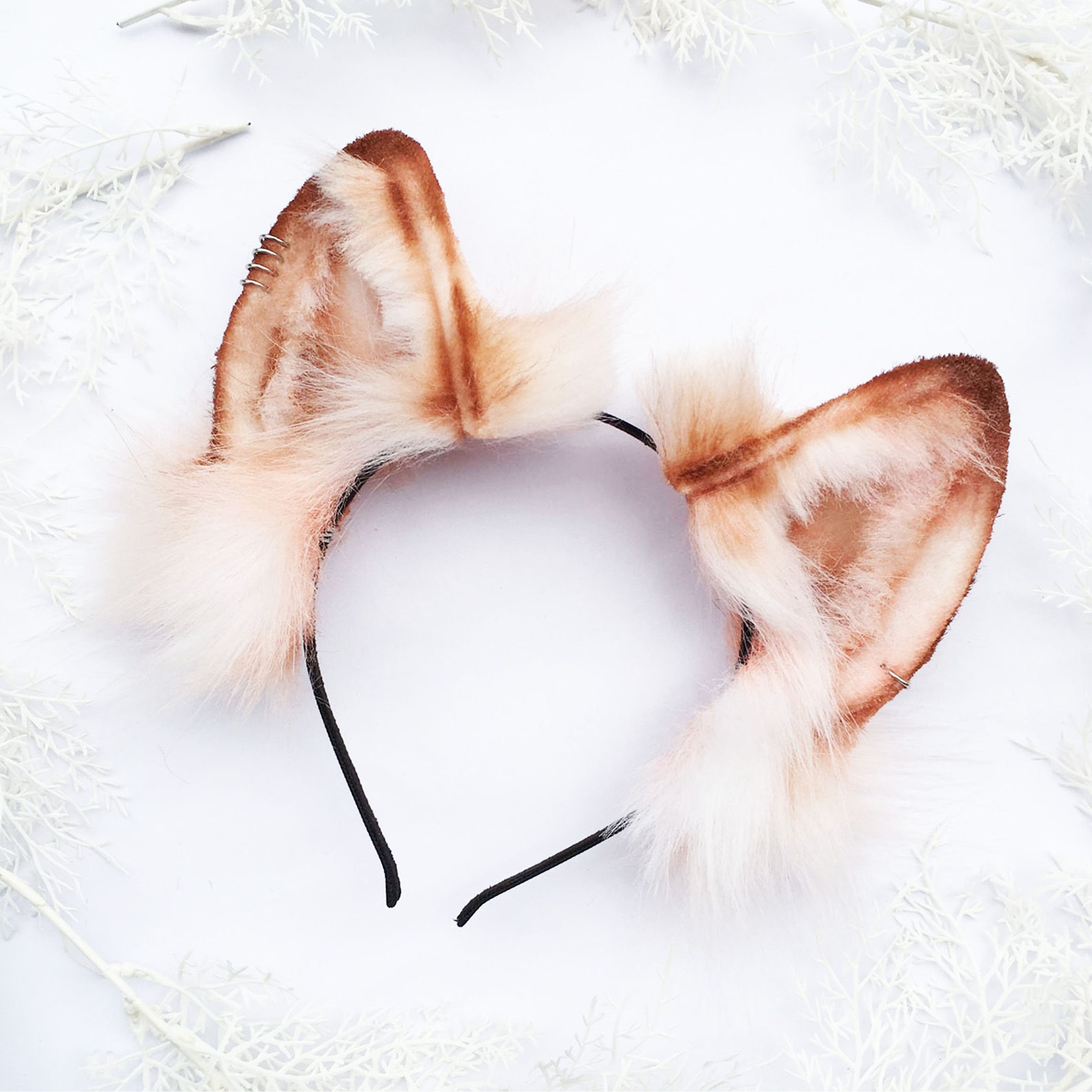 Fluffy Fox Ears Realistic Fox Ears Faux Fur Ears Cat Ears Etsy