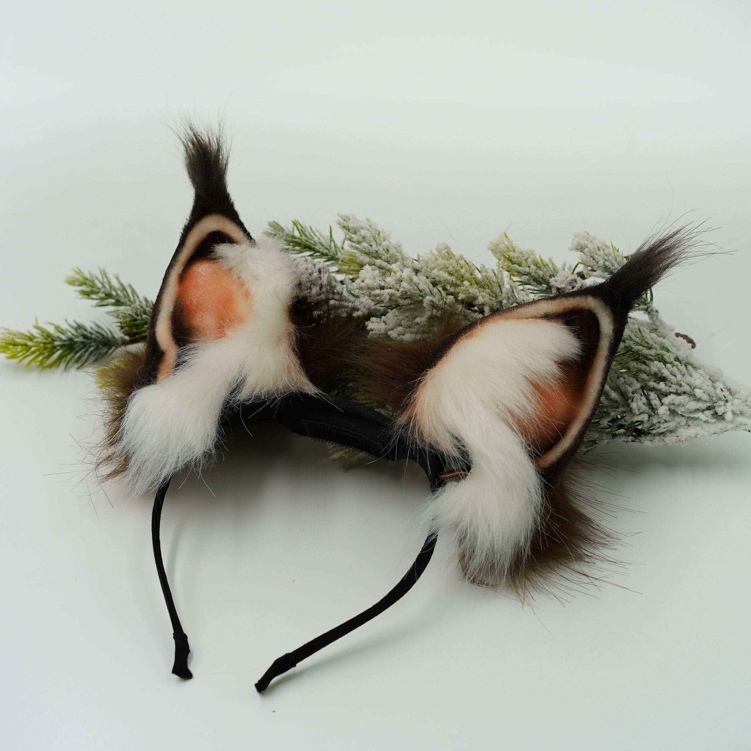 Pettinino con foglie in cristallo Swarovski Celeste polvere