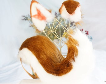 puppy ears, realistic dog ears, faux fur ears, dog ears, fluffy ears, animal ears, ears, cosplay ear,costume ears, anime cosplay,  DDLG, 176