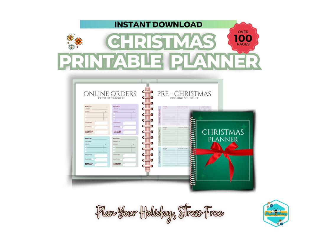 Christmas Planner Printable Holiday Organizer Holiday - Etsy