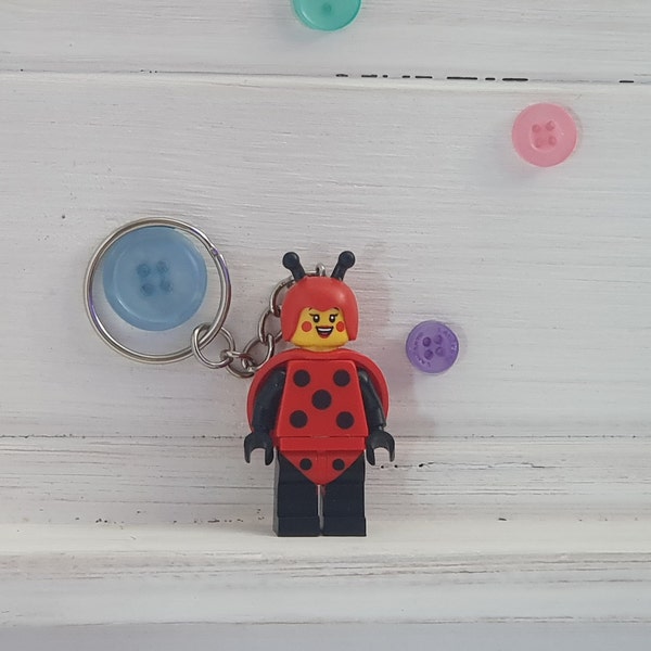 Ladybird Minifigure Keyring