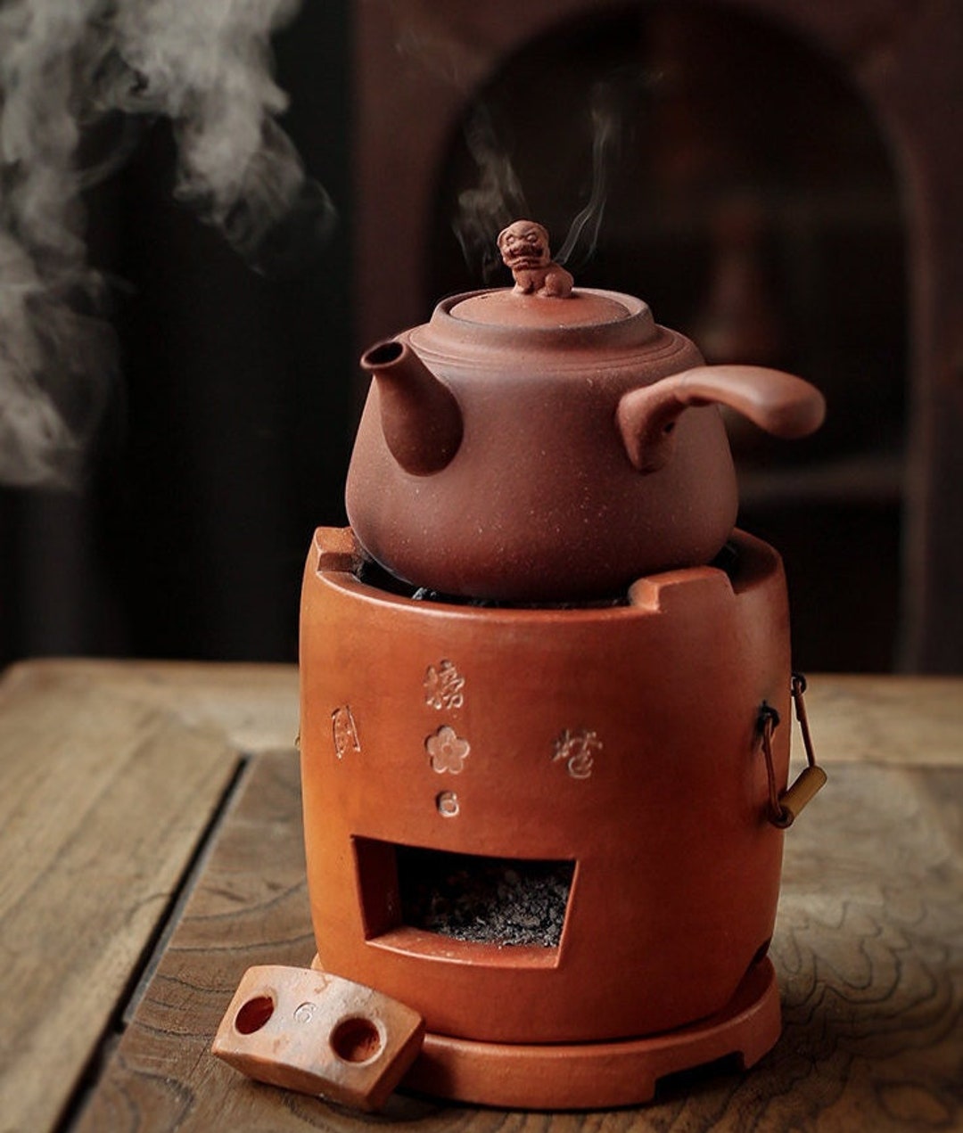 Chaozhou Lion Kettle Crude Chinese Charcoal Stove Fenglu Etsy