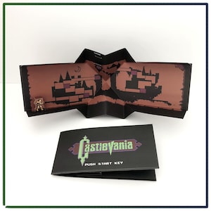 Carte pop-up Castlevania pour jeux vidéo / Carte pop-up jeu video Castlevania
