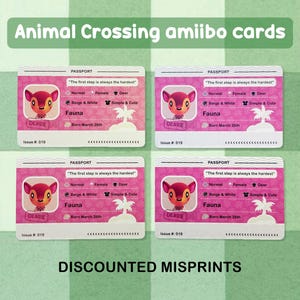 どうぶつの森 ami*bo カード ミスプリント パスポートスタイル | AC ニューホライズンズ