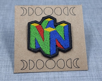 N64 Logo - Embroidered Iron-On/Sew-On Patch