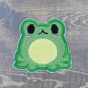 Kawaii Froggy - Embroidered Iron-On/Sew-On Patch