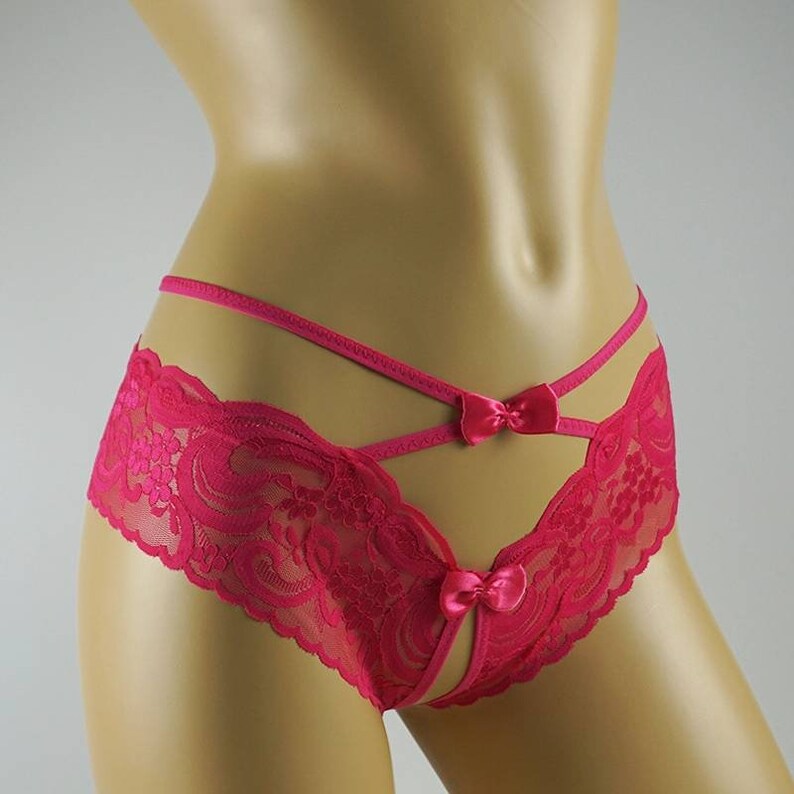 Crotchless Panty. Lace and Open Crotch Lingerie Butterfly Etsy Norway