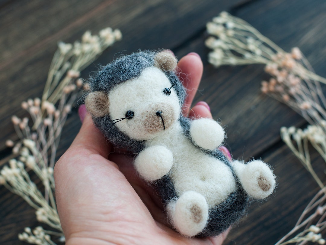 Newborn Felt Toy Felt Stuffed Hedgehog Felted Animals Etsy