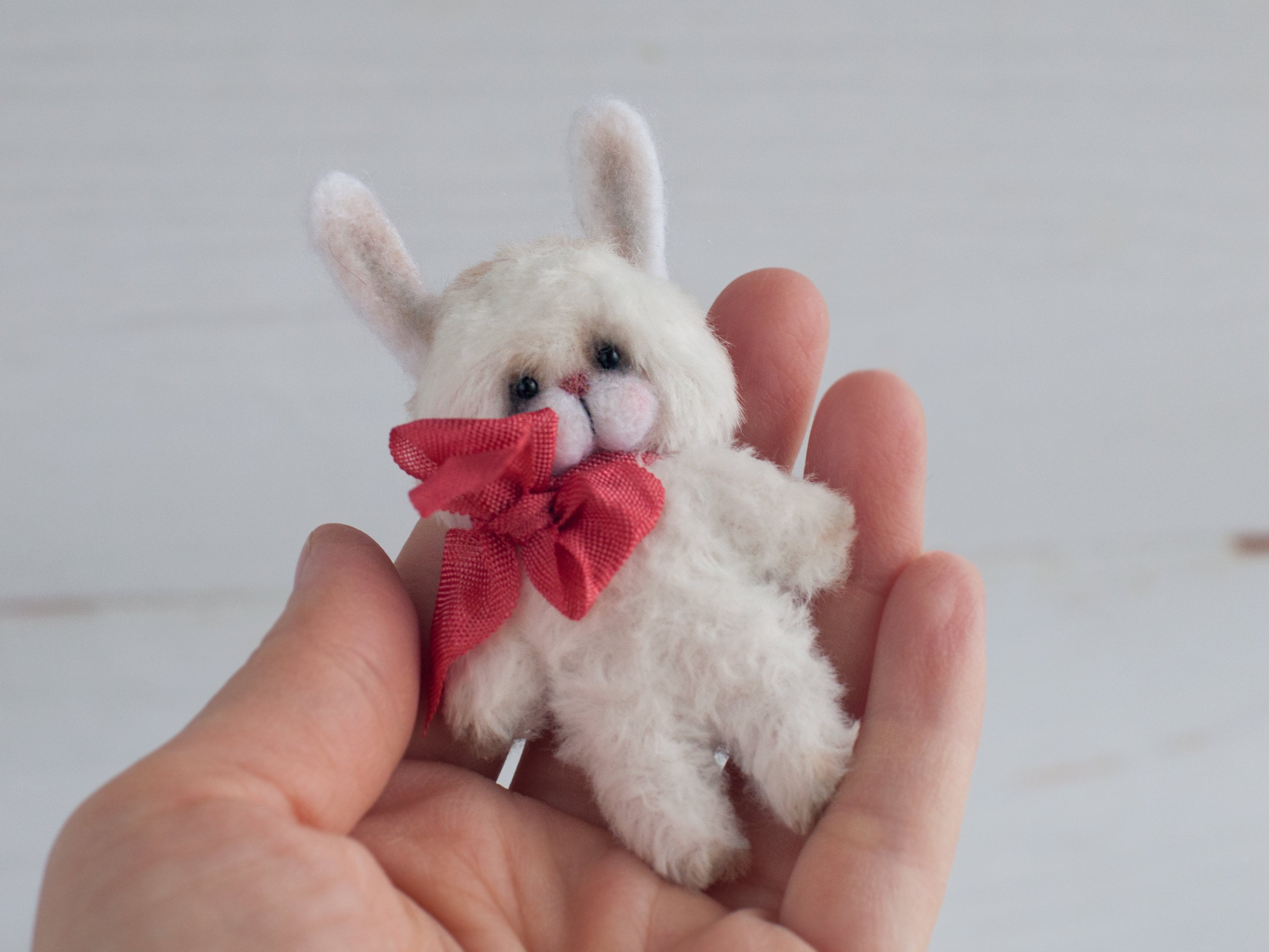 Little Bunny Toy Newborn Photography Props Fluffy Mini Etsy UK