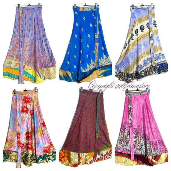 Indian Silk Mini Skirts Vintage Silk Skirt Bohemian Skirts | Etsy