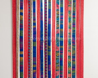 FREE SHIPPING - Indian Handmade Silk Saree Fabric Curtain Decorative Boho Hippie Curtain, Room Decor Patchwork Curtain, Window Decor window