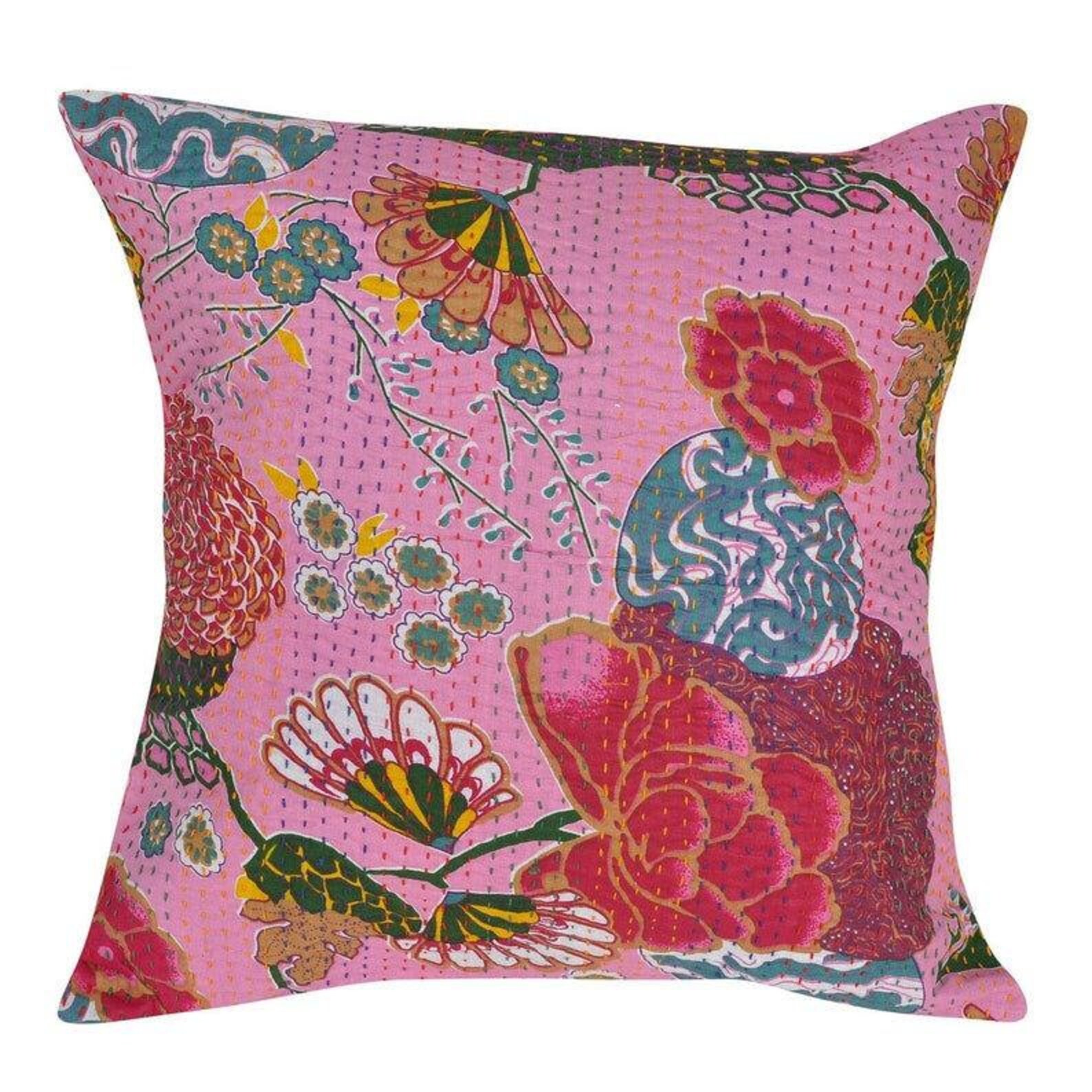 Indian Handmade Pillow Covers Farmhouse Pillow Covers Cotton Etsy