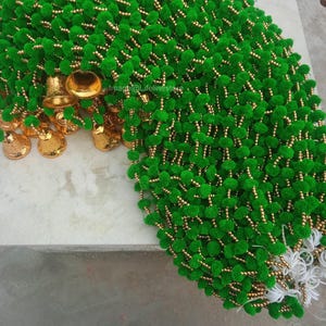 50 piezas ENVÍO GRATIS Decoración navideña india multicolor para bodas, fiestas, decoración de mehndi, fondo, pompones, colgantes de gota Ladi