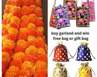 Ringelblume & Orange mischen gelbe Ringelblume Blumengirlanden dekorative Blumen Schnurn