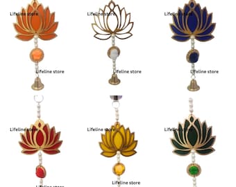 Deepali decoration Lotus Hangings for Home Decor, Backdrop, Housewarming, Puja Lotus, Mandir Decor, Diwali Decor, Lakshmi/Ganesh Decor