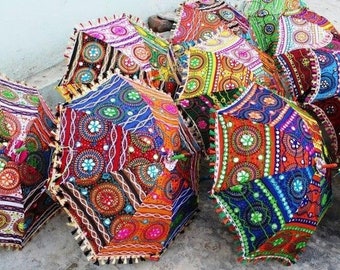 20 Pcs Lot Elephant Design Indian Vintage Elephant Design Decorative Umbrella Sun Parasol Wedding Birthday Party Decoration Lot Of Umbrella