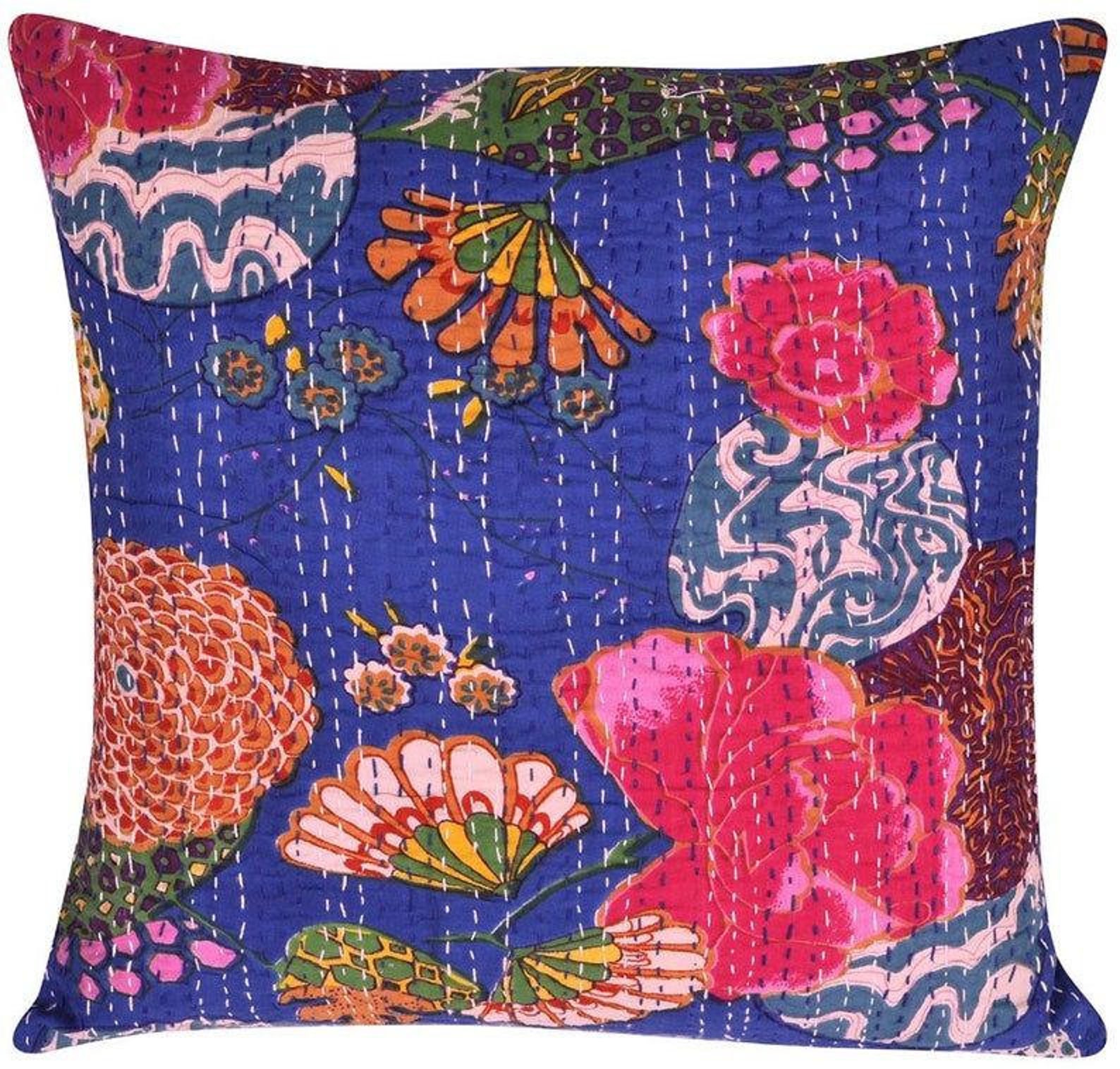Indian Handmade Pillow Covers Farmhouse Pillow Covers Cotton Etsy
