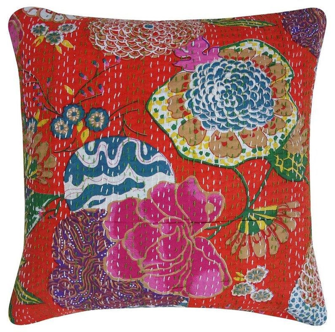 Indian Handmade Pillow Covers Farmhouse Pillow Covers Cotton Etsy