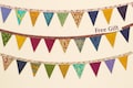 Indian Recycled Sari Bunting - Colorful Flags - Handmade Garden Garland - Sari Material Wedding Bunting - Saree Fabric Garlands - Home Décor product logo