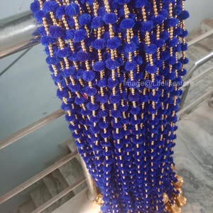 indian Handmade Garlands with Bell, Holi Party Decor, Photo Prop, Indian wedding decoration, Mehndi Decoration, Party Backdrop