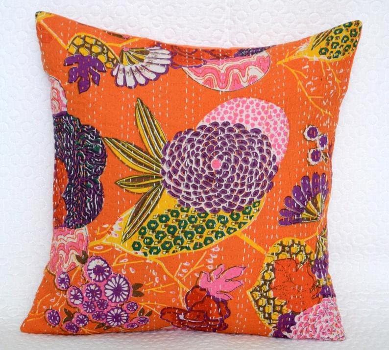 Indian Handmade Pillow Covers Farmhouse Pillow Covers Cotton Etsy
