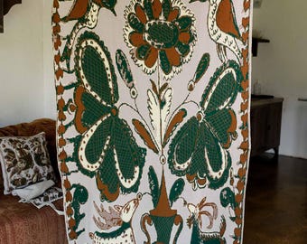 Ukrainian Throw Blanket – Hutsul Kosiv Motif, Heritage Knit, Cozy Home Decor
