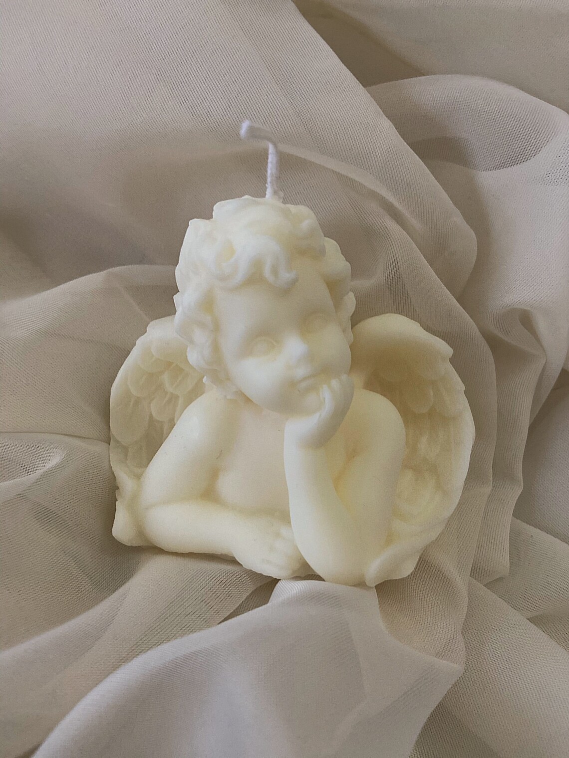 Little Angel Candle Cherub Candle Home Decor Wedding Gift Etsy