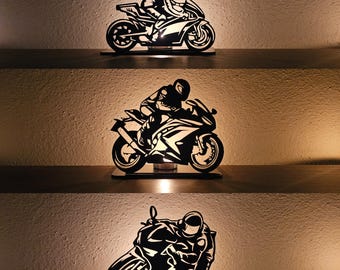 Motorcycle Candle Holder SVG: Laser Cut Files for CNC (Digital Download)
