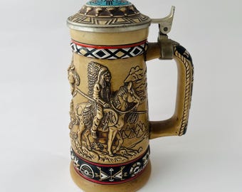 Vtg Avon American Frontier Stein