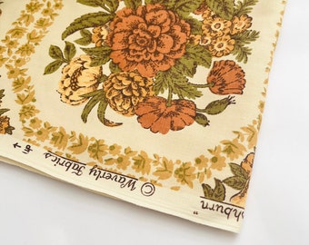 Vtg Waverly Canvas Fabric BTY & BTHY